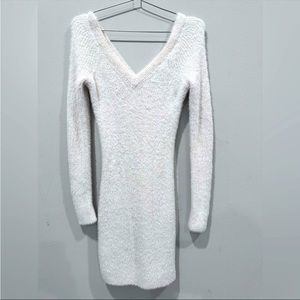 Abercrombie faux fur mini dress. SZ S. No Flaws. Knee Length Long Sleeves.